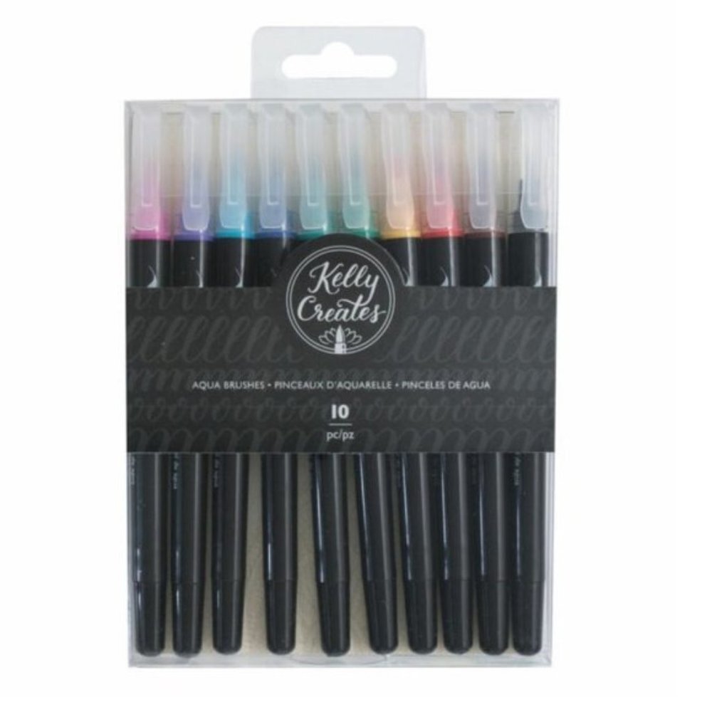 Kelly Creates Aqua Brushes 10/Pkg